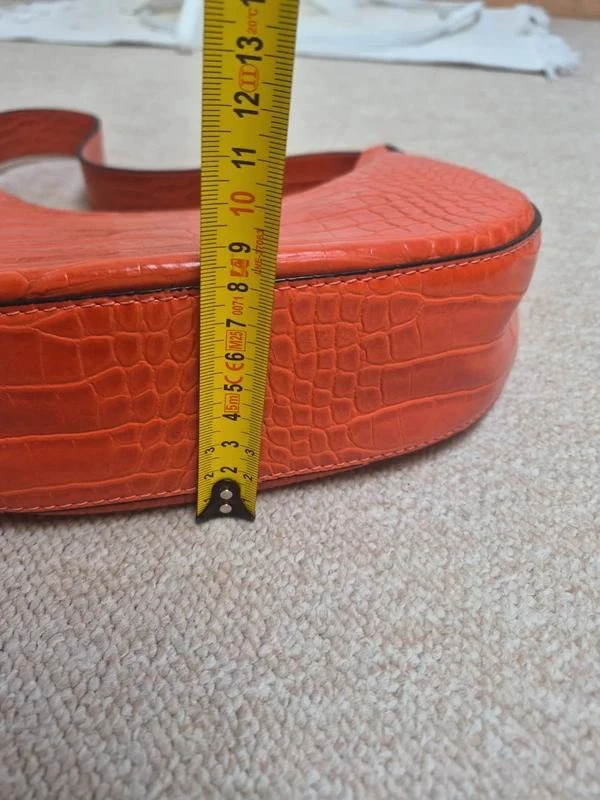 Bolso de mano Hotic naranja efecto cocodrilo vintage Y2K – photo 7
